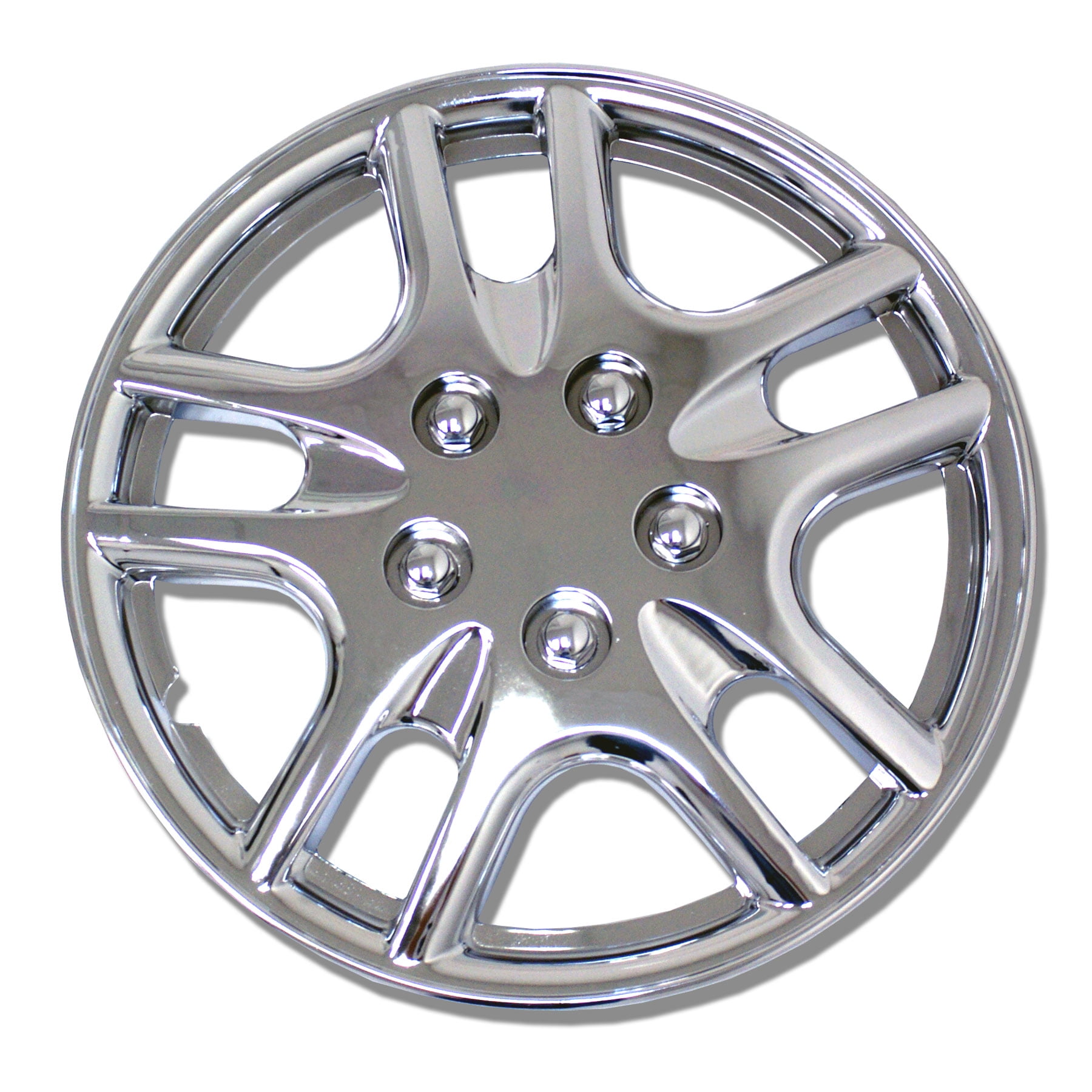 Set of 4 Chrome Finish Hubcaps 14" WSC523C14 Hub Caps Wheel Skin Cover 14 Inches 4 Pcs Set