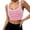 Pink, variant on Women's Breathable Wireless Back Design Athletic Tank Top Stretchy Jogging Yoga Singlet Supportive Activewear Running Fitness Training, S, Pink