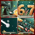thumbnail image 4 of Gingerbread Design 67th Christmas Banner Candy Cane Pattern Holiday Display Snowflake Decor Number 67 Gingerbread Backdrop for Christmas Celebration 67th Anniversary Family Gathering, 4 of 9