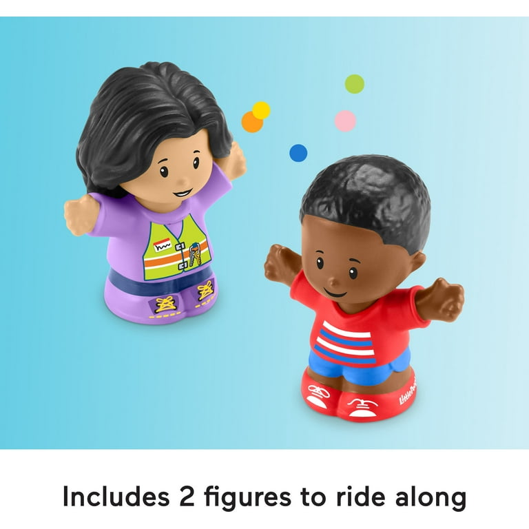 Fisher Price Little People School Bus Musical Toddler Toy Vehicle with 2 Figures