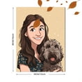 thumbnail image 3 of Custom Cartoon Portrait Canvas Wall Art 15.75x11.81 Inches, 3 of 8