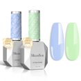 thumbnail image 1 of Set de esmaltes de uñas en gel MelodySusie Thick, 15 ml, azul claro y verde, 1 of 6