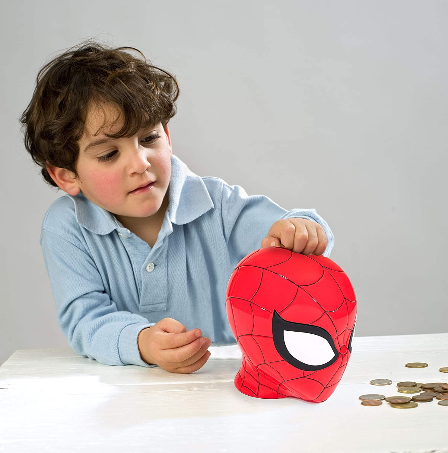 Marvel Spider-Man Coin Bank Head w/Hands | eBay