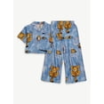 thumbnail image 5 of Justice Girls Short Sleeve Button Top with Pant Pajama 2-Piece Set, Sizes 5 to 18, 5 of 5