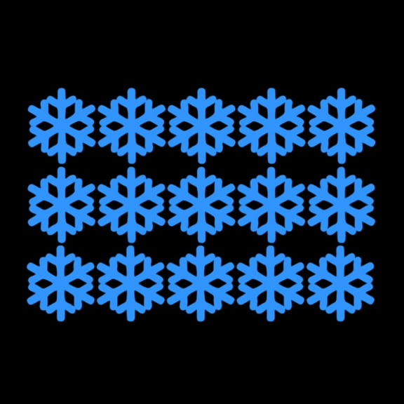 LABSERRON Snowflake Stickers White PVC Removable Decorative for Window 1Pc 11.8X7.9X0.04In