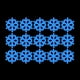 thumbnail image 1 of KAKOWELY 1 pegatina fluorescente de copo de nieve extraíble creativa para ventana de vidrio (blanca), 1 of 5