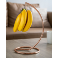 thumbnail image 4 of Porte-banane avec base Ronde, Crochet à Banane, Rangement pour Fruits, Bananes, Raisins, Fer Chromé, 4 of 5