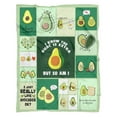 thumbnail image 6 of Avocado Blanket Flannel Throw Blanket Cartoon Fruits Cute for Daughter Son Child Teenager Snuggle Breathable All Seasons Super Soft Bed Sofa Couch Foldable Unisex 40x50 Inch, 6 of 6