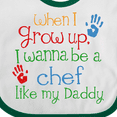 thumbnail image 4 of Inktastic Chef Like Daddy Boys or Girls Baby Bib, 4 of 4