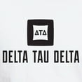 thumbnail image 3 of CafePress - Delta Tau Delta Black Stacked Signature T Shirt - Men's White Classic Cotton T-Shirts, 3 of 4