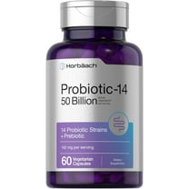 Probiotics 50 Billion CFUs | 60 Capsules | with Prebiotics | by Horbaach