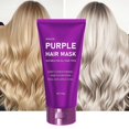 thumbnail image 4 of Mascarilla capilar morada antisequedad, puntas abiertas y nudos, suave, hidratante, para cabello seco y liso, 100 g Flye251259 Multicolor, 4 of 4