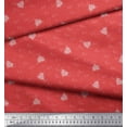 thumbnail image 3 of Soimoi Orange Silk Fabric Heart & Love Text Decor Fabric Printed Yard 42 Inch Wide, 3 of 5