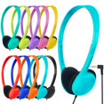 thumbnail image 1 of ZNXZXP Auriculares para niños a granel, paquete de 10 para la escuela, aula, estudiantes, niños, niños pequeños, niñas, adolescentes y adultos, juego de auriculares para estudiantes, computadora, cone, 1 of 5
