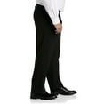 thumbnail image 3 of Oak Hill by DXL Men's Big and Tall Perfect Fit Waist-Relaxer Pleated Suit Pants Black 46 x 32, 3 of 7