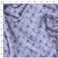 thumbnail image 4 of Soimoi Minky Blue Fabric By the Yard - 56 Inch Wide -Rose Floral Pattern Textile - Romantic and Delicate Designs for Stylish Projects Printed Fabric, 4 of 6