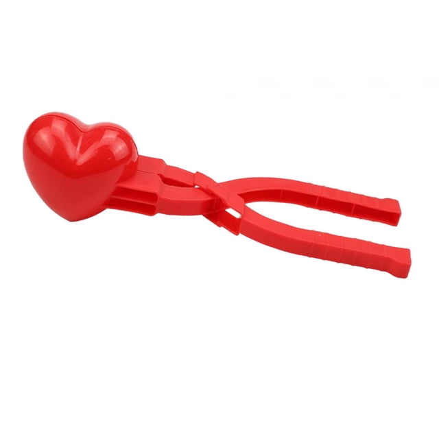 Clip para hacer bolas de nieve, abrazadera para bolas de nieve, juguetes perfectos para nieve o arena al aire libre para niños y adultos, forma de cor