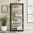 thumbnail image 5 of Urban Industrial Angle Iron 4-Shelf Bookcase, Grey Wash, 5 of 8
