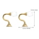 thumbnail image 2 of BRIGHTFUFU 1 par de casas elegantes cortina pólooks decorativo cortina cortina cortina ganchos, 2 of 7