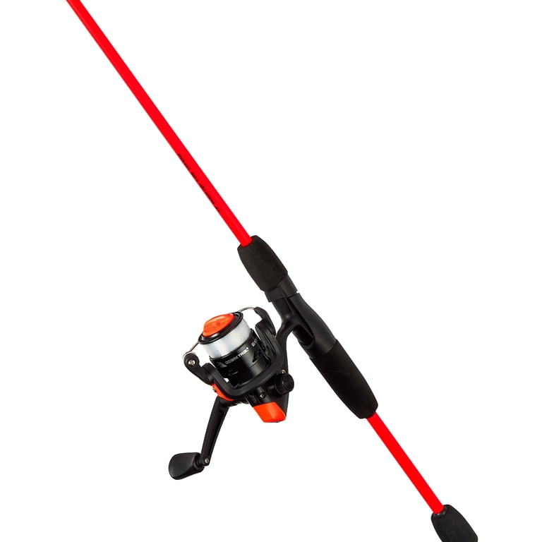 best lake fishing rod red and reel Ozark Trail Wayfarer Fiberglass Spinning Fishing Rod and Reel Combo for  Adults, 5' 6