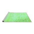 thumbnail image 2 of Ahgly Company Machine Washable Indoor Rectangle Abstract Turquoise Blue Contemporary Area Rugs, 6' x 9', 2 of 4