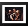 thumbnail image 2 of Honoré Daumier 24x19 Black Modern Framed Museum Art Print Titled - Trio of Amateurs (1863-1867), 2 of 5