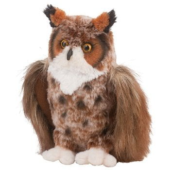 Barney Great Horned Owl 9" Stuffed Animal Plush Aurora Flopise 03214 for sale online 
