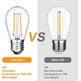 thumbnail image 4 of SHIJIU-25 Pack S14 Replacement LED Bulbs,2W Outdoor String Light Bulb Shatterproof,E26 Medium Base,2700K Warm White Edison Bulbs,Equivalent to 15W/20W/25W Incandescent Bulbs for Patio Garden, 4 of 4