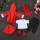 thumbnail image 2 of Ropa para muñecas NikouMX 6 piezas impermeable sombrero camiseta pantalones zapatos 18 pulgadas, 2 of 8