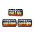 thumbnail image 1 of 3pcs Colorful Abacus Creative Plastic Abacus 5 Beads Portable Arithmetic Tool for Kids Children, 1 of 3