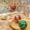 thumbnail image 3 of Valery Madelyn 24ct 2.36" Christmas Ornaments, Red Green Gold Shatterproof Ornaments for Xmas Party Decor, 3 of 8