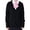 Black, variant on Womens School Uniform Cardigan Sweater V Neck Button Down Long Sleeve With Pockets Classic Fit Knit Classroom Campus Layering Jacket
