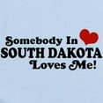 thumbnail image 2 of CafePress - Somebody In South Dakota Loves Me Infant Bodysuit - Baby Light Bodysuit, Size Newborn - 24 Months, 2 of 4