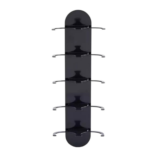 Soporte de pared para cápsulas de café, estante de almacenamiento para cápsulas de café, organizador elegante de cápsulas de café de varias capas para Negro