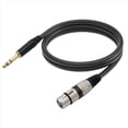 thumbnail image 1 of Cable TRS de 1/4 de Pulgada una XLR de 3 Pines XLR Balanceado una Jack Cable de Interconexión de Señal TRS de 6,35 mm Cable de Audio para Micrófono 1,8 M, 1 of 5