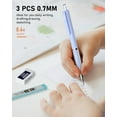 thumbnail image 6 of Nicpro 3PCS Pastel Mechanical Pencil Set with Case, 0.7 mm Pencils with 6 Tube HB Lead Refill, 3PCS Eraser, 9PCS Eraser Refill, 6 of 7