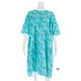 thumbnail image 1 of Women's Adaptive Flannel Backwrap Gown (Large, Fun Prints with Blue Background - 10), 1 of 1