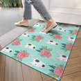 thumbnail image 4 of Bull Terrier Dog and Flower Florals Door Rugs,Washable Non Slip Door Mats Indoor,Decorative Door Mats,Entry Mat Indoor for Entrance,Bedroom,Kitchen,Bathroom,17"x30", 4 of 6