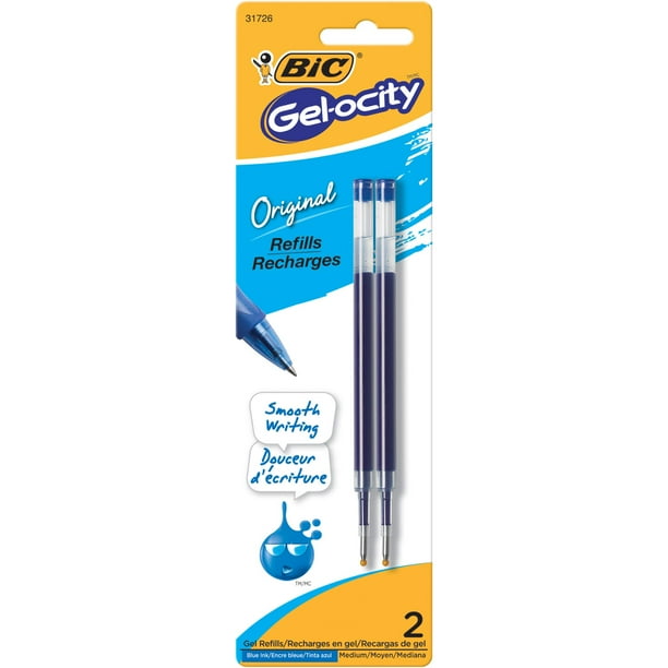 BIC Gel Pen Refill (0.7 mm), Blue, 2Count
