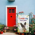 thumbnail image 2 of A Spoiled Dog Lives Here Flowers Spring Summer Garden Flag Alaskan Malmute Paws Home Decor Banner for Outside Yard 12.5 X 18 Inch Double Side, 2 of 6