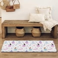 thumbnail image 4 of Princess Castle & Unicorn Pattern Bathroom Rugs Mat,Non Slip Microfiber Bathroom Rug,Rubber Backing,Soft Bathroom Mats for Bathroom Floor,Tub and Shower,47x17in(120x43cm), 4 of 5