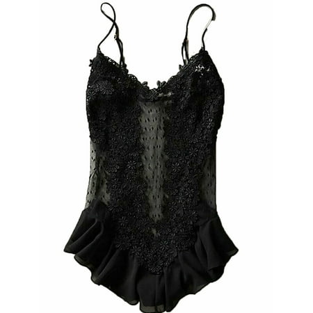 Hirigin Sleepwear-Underwear-Women Robes Teddy Lace-Babydoll-Nightwear Sexy-Lingerie Set
