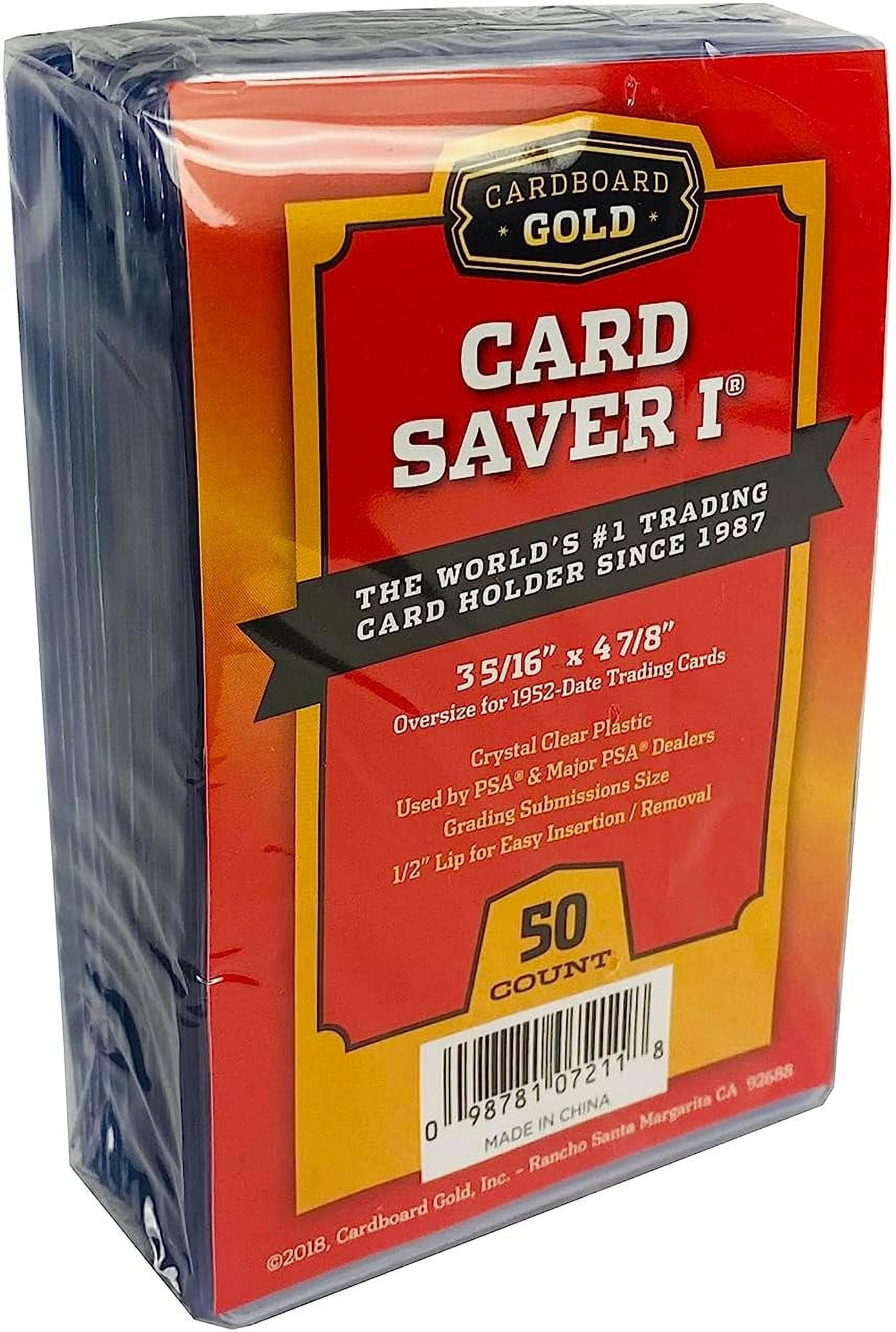 Card Saver 1 - Semi Rigid Card Holder for Graded Card Submittions - 50ct  Pack (1)