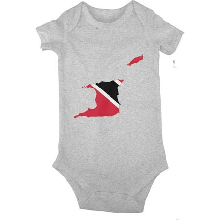 

Flag map of Trinidad and Tobago Baby Jersey Bodysuit Romper Jumpsuit Short Sleeve T-Shirt Playsuit