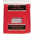 thumbnail image 2 of Plastic Table Skirt, 14 ft, Red, 1ct, 2 of 3