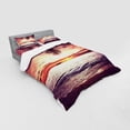 thumbnail image 3 of Ambesonne Tropical Bedding Set 3 Pcs, Sunset Ocean Waves, Twin XL, Yellow, 3 of 3