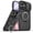 Black, variant on TJS for iPhone 17 Phone Case, Privacy Camera Dual Layer Magnetic Ring Rotating Stand Protective Cover (Pink)