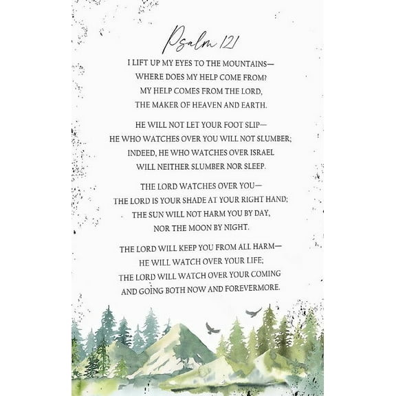 Psalm 121 Bible Verse Wall Art Scripture Christian Sign Wall Decor Poster for Bedroom Farmhouse Decor poster