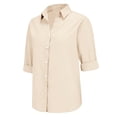 thumbnail image 4 of Kelon Ladies Tops and Blouses Collared Boho Tops Loose Fit Shirts Business Dressy Casual 2026 Fashion Boho Clothes, 5XL, 4 of 9