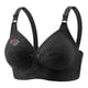 thumbnail image 4 of Puntoco Sujetadores para mujer sin aros de encaje con flores fruncidas para mujer, ropa interior de uso diario de talla grande sin aros, 4 of 5
